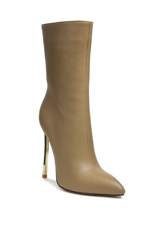 HIGH ANKLE STILETTO BOOTS