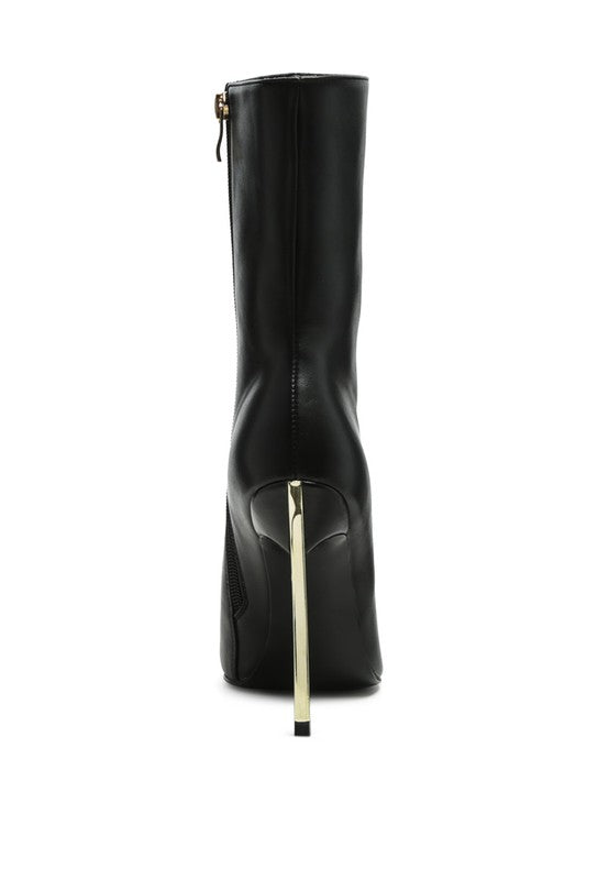 HIGH ANKLE STILETTO BOOTS