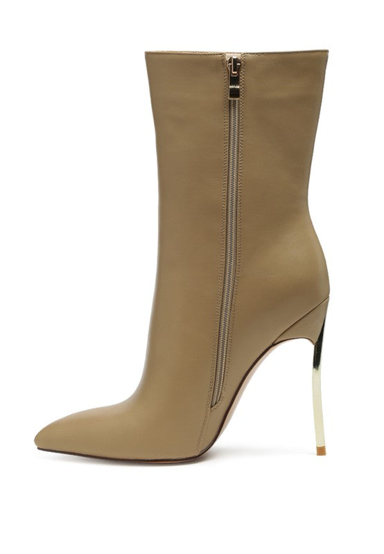 HIGH ANKLE STILETTO BOOTS