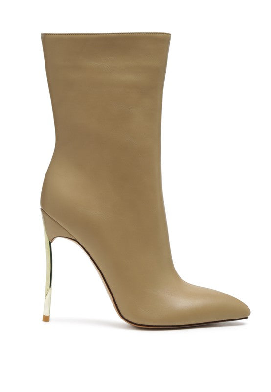HIGH ANKLE STILETTO BOOTS
