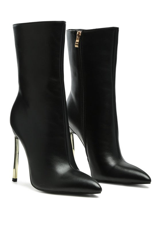 HIGH ANKLE STILETTO BOOTS