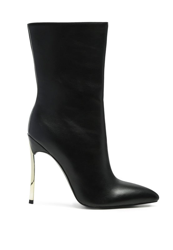 HIGH ANKLE STILETTO BOOTS