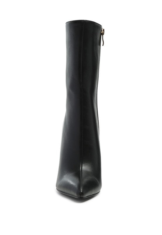HIGH ANKLE STILETTO BOOTS
