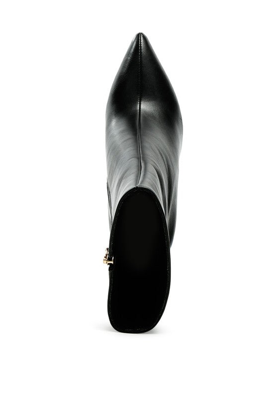 HIGH ANKLE STILETTO BOOTS