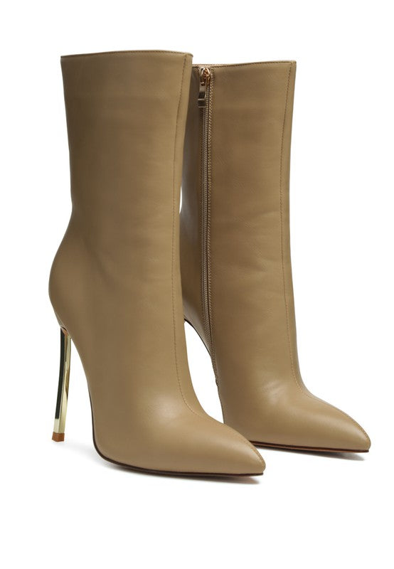 HIGH ANKLE STILETTO BOOTS
