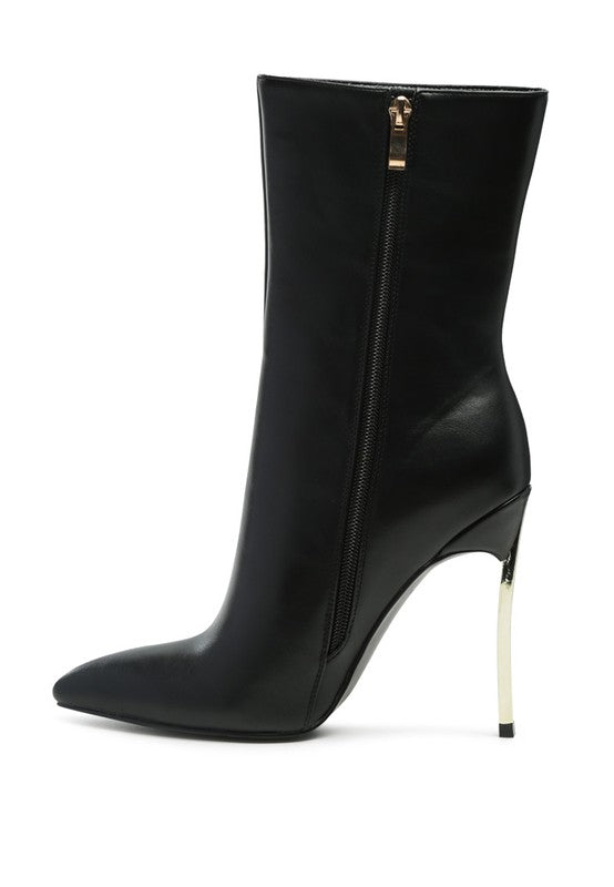 HIGH ANKLE STILETTO BOOTS