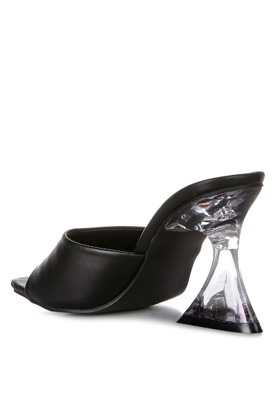 Sweet16 Clear Spool Heeled Sandal