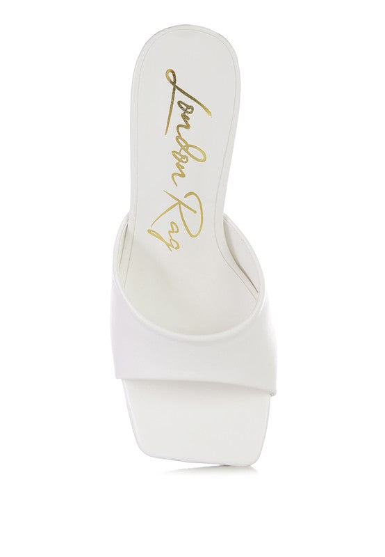 Sweet16 Clear Spool Heeled Sandal