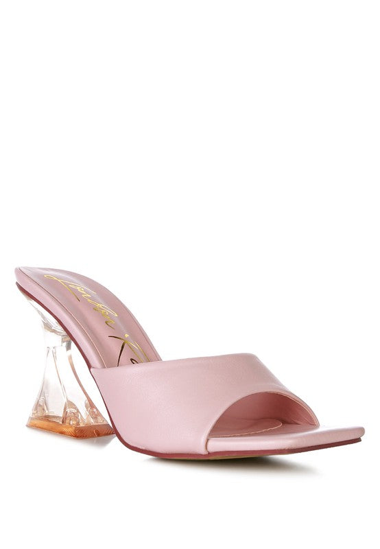 Sweet16 Clear Spool Heeled Sandal