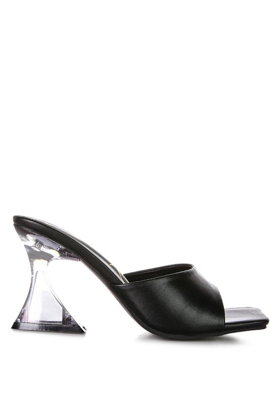 Sweet16 Clear Spool Heeled Sandal
