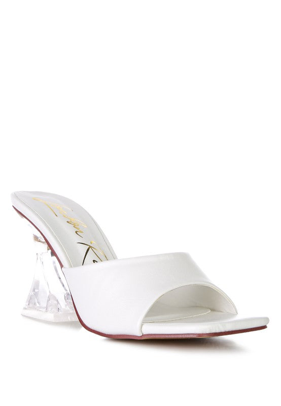 Sweet16 Clear Spool Heeled Sandal