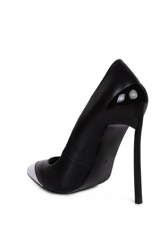 METALLIC POINTED TOE PUMP HEELS