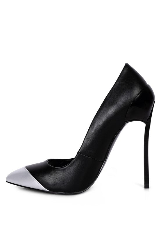 METALLIC POINTED TOE PUMP HEELS