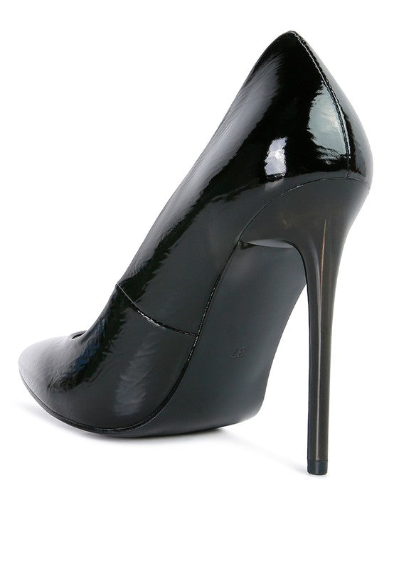 PATENT STILETTO HEELS