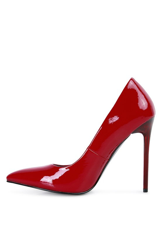 PATENT STILETTO HEELS