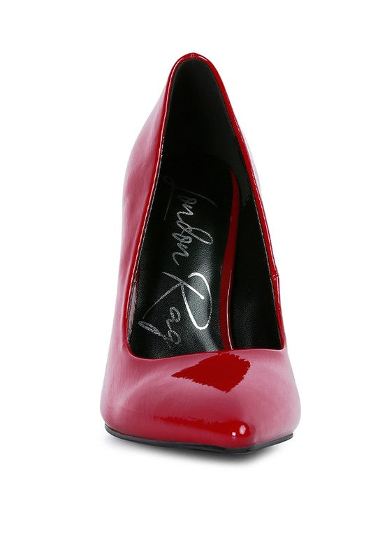PATENT STILETTO HEELS