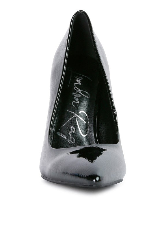 PATENT STILETTO HEELS