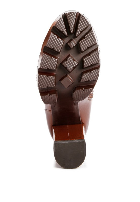 PATENT ANKLE BOOT