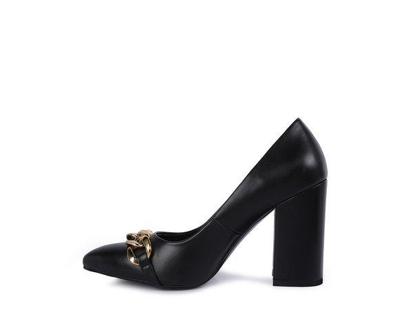 BLOCK HEEL PUMPS