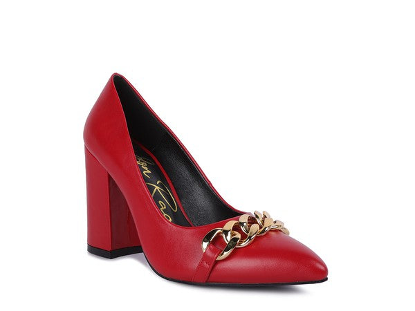 BLOCK HEEL PUMPS