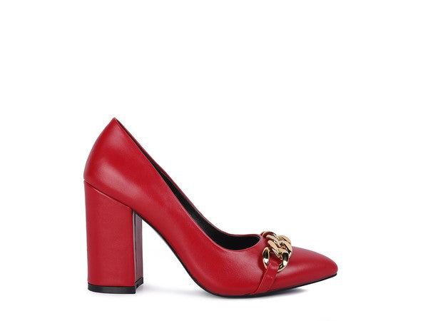 BLOCK HEEL PUMPS