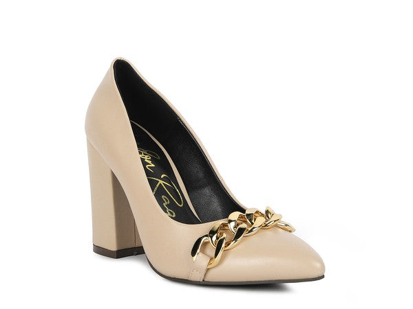 BLOCK HEEL PUMPS