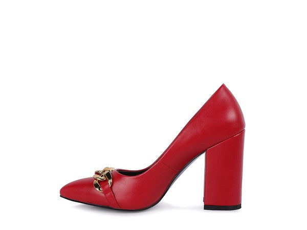 BLOCK HEEL PUMPS