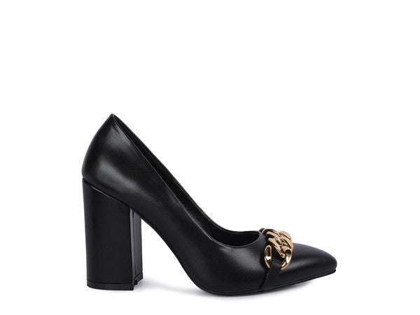 BLOCK HEEL PUMPS