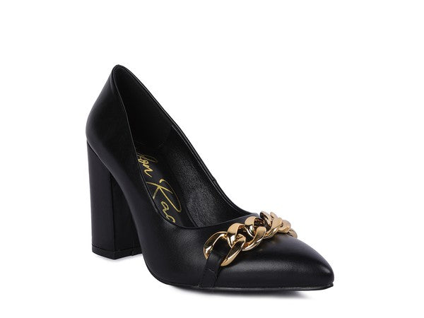 BLOCK HEEL PUMPS