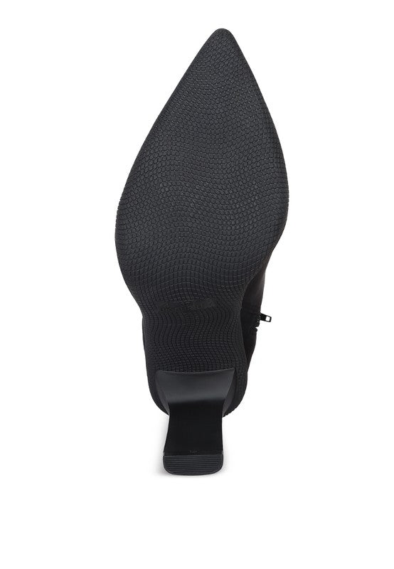 POINTED TOE ANKLE BOOTS