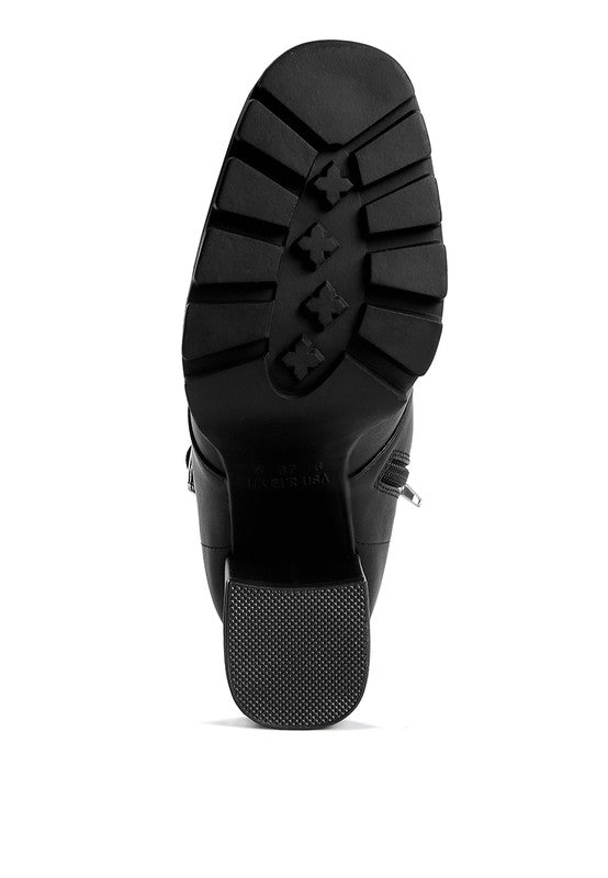 LACE UP HEELED BOOT