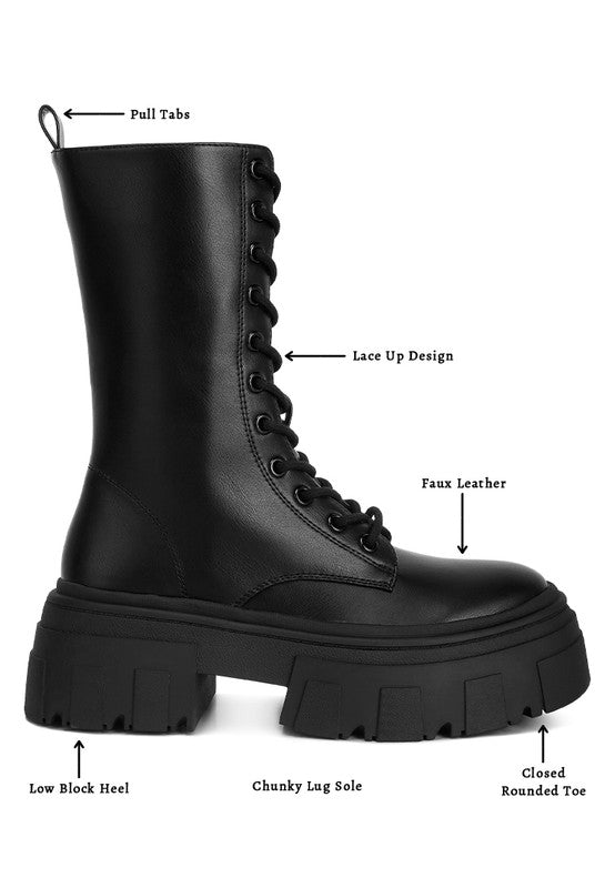 CHUNKY COMBAT BOOTS