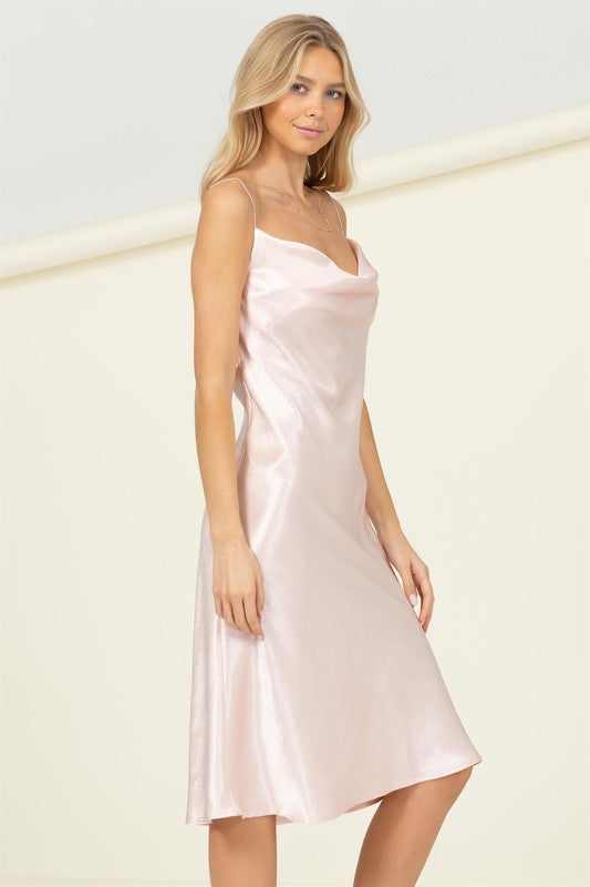 COWL NECK DRESS