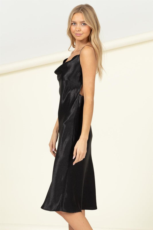 COWL NECK DRESS