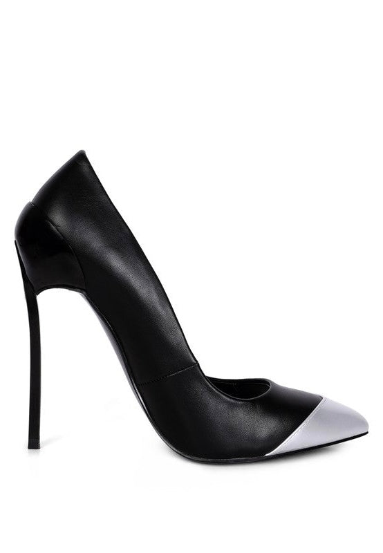 METALLIC POINTED TOE PUMP HEELS