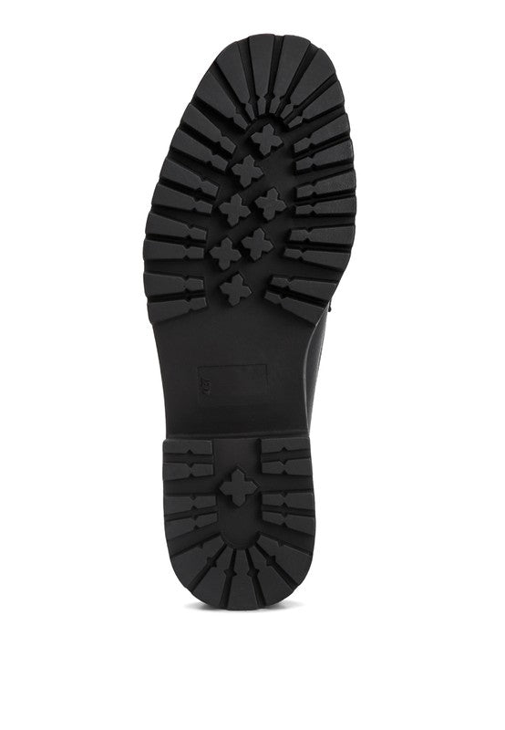 CHUNKY CHAIN DETAIL LOAFERS