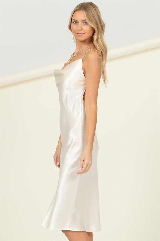 COWL NECK DRESS