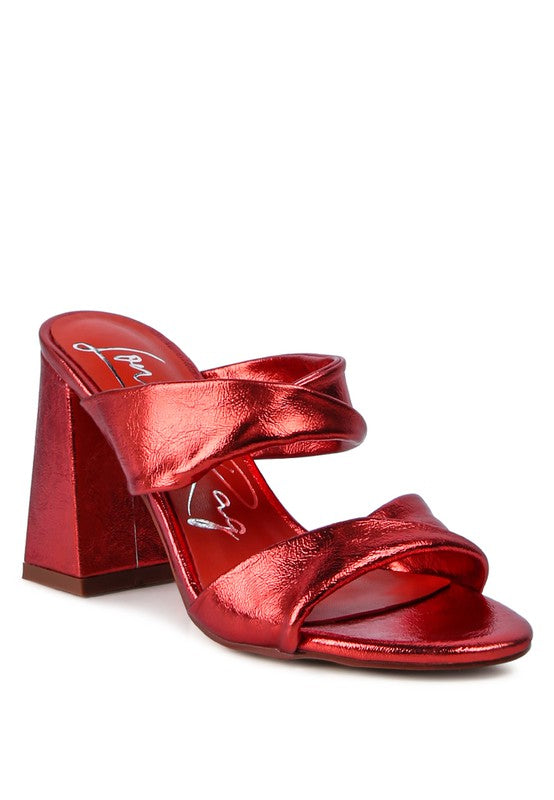 BLOCK HEELED SANDAL