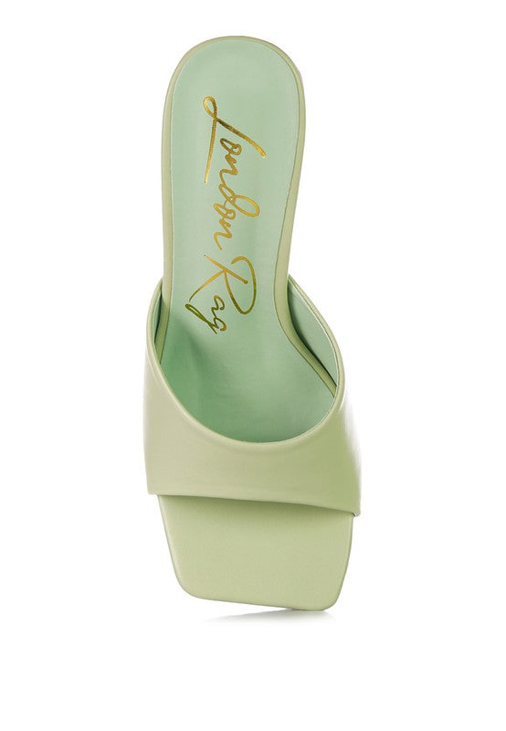 Sweet16 Clear Spool Heeled Sandal