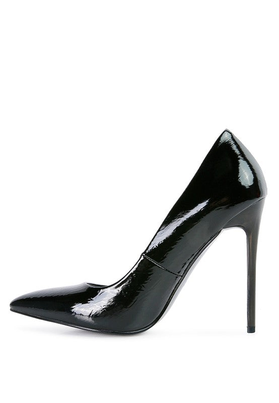 PATENT STILETTO HEELS