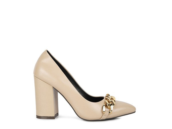 BLOCK HEEL PUMPS