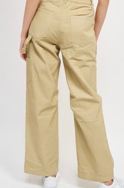 HIGH RISE FIT CARGO PANTS